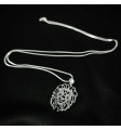 Silver Lines Lion Necklace