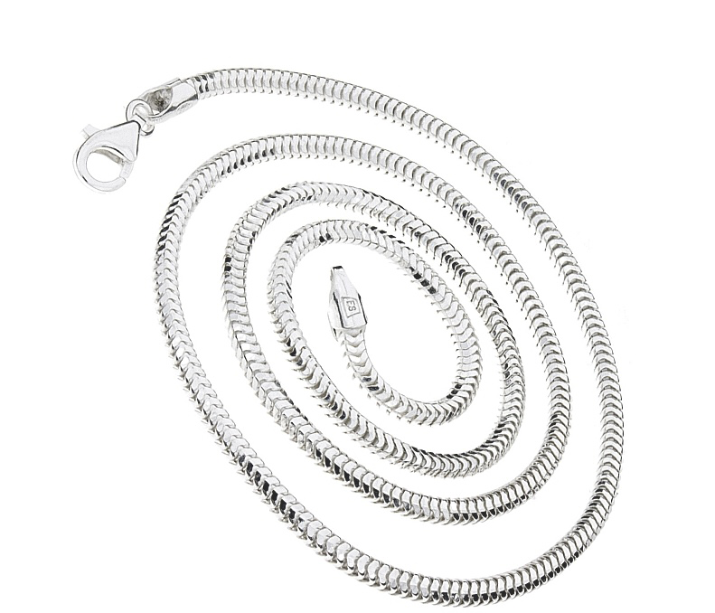 Łańcuch Taśma Wąż Srebrny 0.925