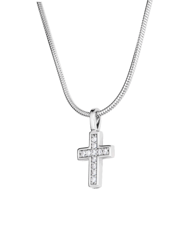 Krzyżyk z diamentami