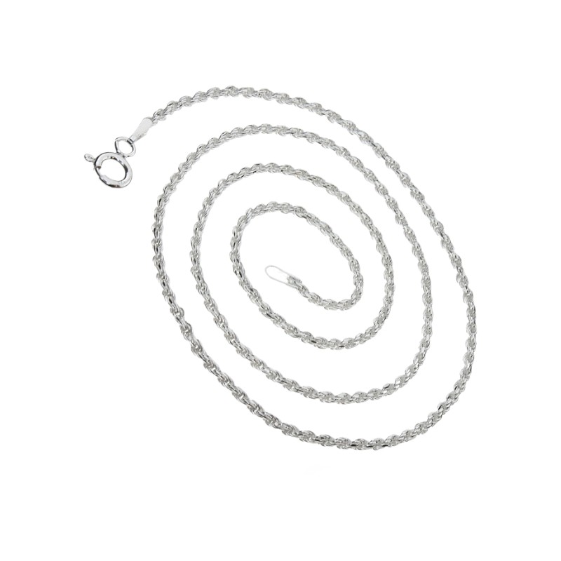 Łańcuch kordel aka rope chain- srebro 0.925